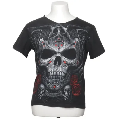 T-shirt (Black, Red) from Spiral Cotton