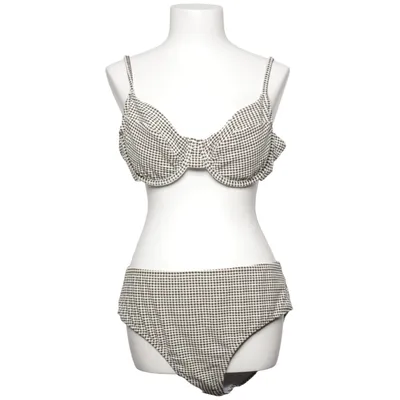 Bikini (Noir, Blanc) de Cupshe Élasthane, Polyester