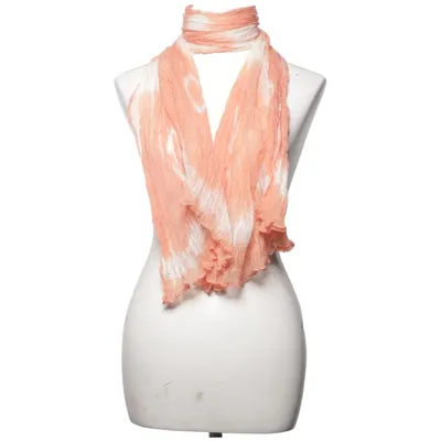 Shawl (Orange, White) from Erfurt Polyamide, Viscose