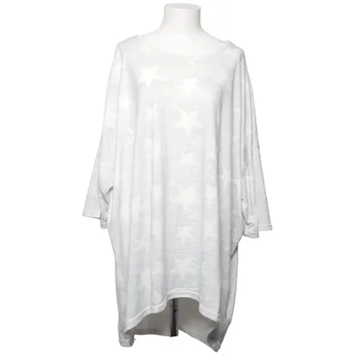 Sweater (Grå, Hvid) fra Janina Curved Elastan, Polyester