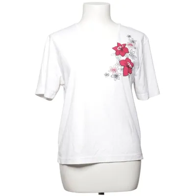 T-shirt (White, Red) from Poppy Cotton, Polyester