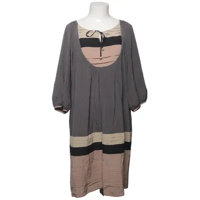 Kjole (Grå, Beige, Sort) fra Rützou Elastan, Silke
