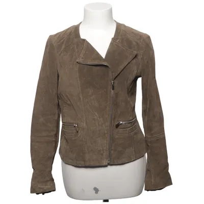 Bikerjakke (Brun) fra Mango Akryl, Polyester