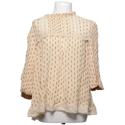 Bluse (Beige) von Indiska Metallfaser, Nylon, Viskose