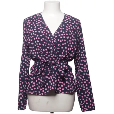 Wikkelblouse (Blauw, Roze) van MbyM Polyester
