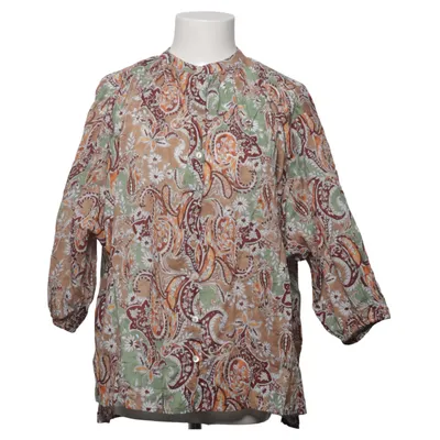 Blouse (Brown, Multicolored) from Mango Cotton