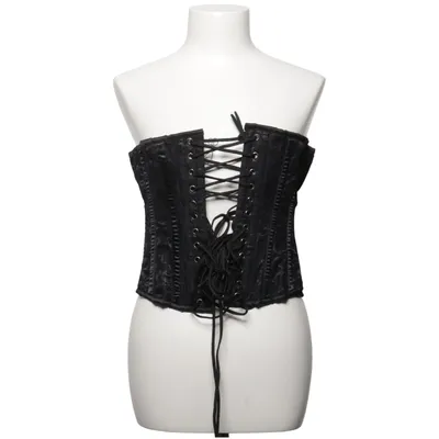 Corset (Noir) de Burleska Coton, Polyester