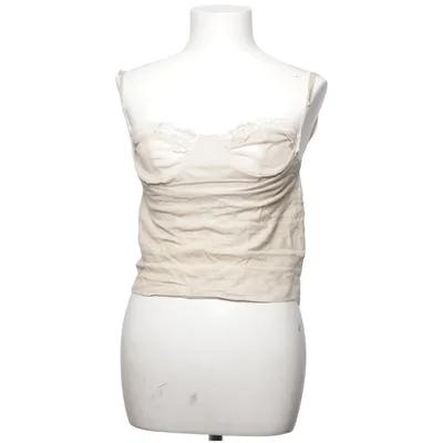 Crop top (Beige) de White Fox Élasthane, Lin, Polyester, Viscose