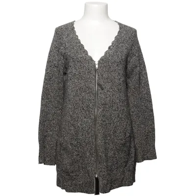 Cardigan (Gris, Noir) de K & US Cachemire, Laine de mouton