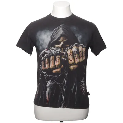 T-shirt (Black, Multicolored) from Spiral Cotton