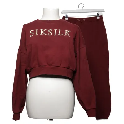 Sportssæt (Burgundy Oversized Crop Sweatshirt) fra SikSilk Bomuld, Polyester