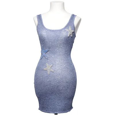Robe (Bleu) de White Fox Polyester