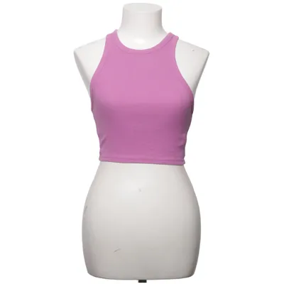 Crop top (Purple) from Zara Cotton, Elastane