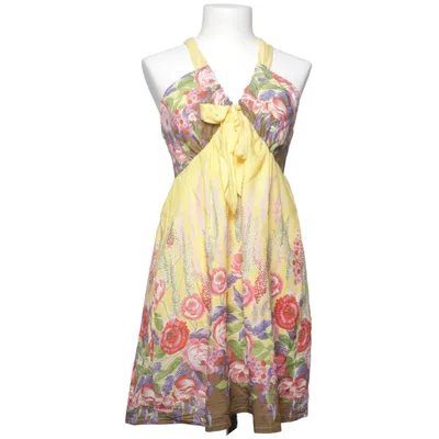Robe (Jaune, Multicolore) de Yumi Coton, Polyester