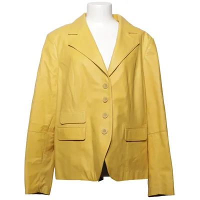 Läderkavaj (Gul) från PG Leather Fashion Skinn