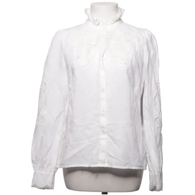 Blouse (Wit) van Sézane Katoen, Linnen, Polyester