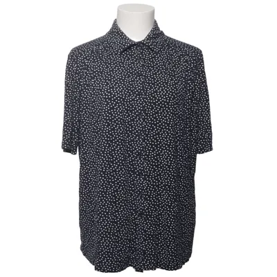 Kortärmad skjorta (Svart, Vit) från Peter Hahn Elastan, Viskos