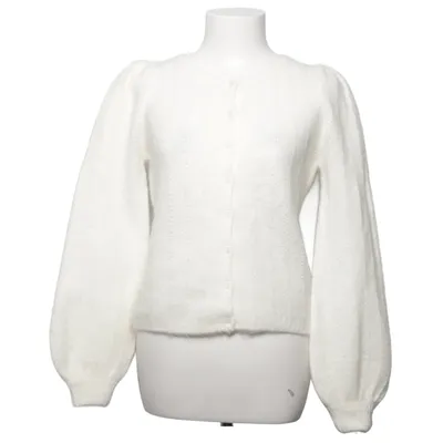 Cardigan (White) from Sézane Elastane, Merino wool, Mohair, Polyamide