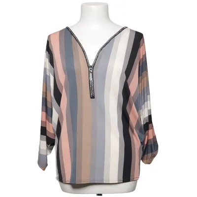 Blouse (Zwart, Roze, Beige, Meerkleurig) van New Feeling Elastaan, Polyester