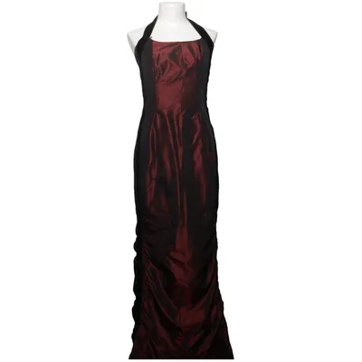 Avondjurk (Rood, Zwart) van Nicowa Acetaat, Polyester