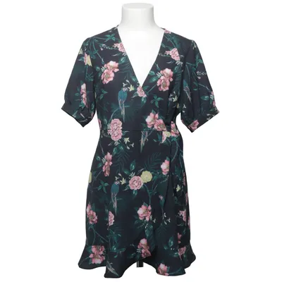 Wrap dress (Black, Multicolored) from Fashion Union Elastane, Polyester