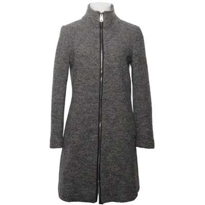 Manteau (Gris) de Club Monaco Cuir, Polyester, Laine