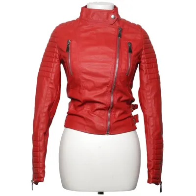Veste de motard (Rouge) de Voyelles Polyester, Polyuréthane