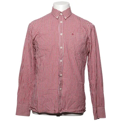 Buttondown-skjorta (Röd, Vit) från Merc London Bomull