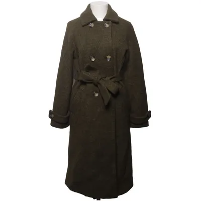 Frakke (Grøn) fra Samsa Collection Polyester, Viscose, Uld