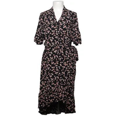 Slå-om-kjole (Sort, Pink, Beige) fra Levate Viscose