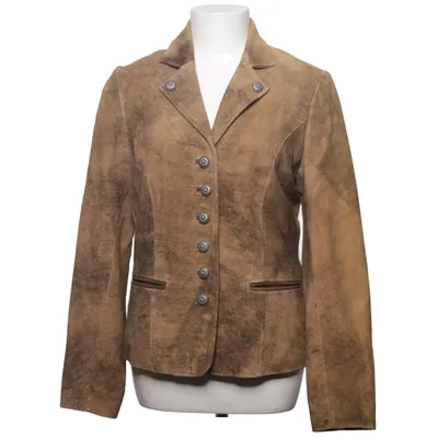 Blazer en cuir (Marron) de Almsach Cuir