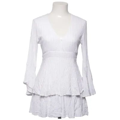 Jumpsuit (White, Silver) from Amisu Metallic fiber, Viscose