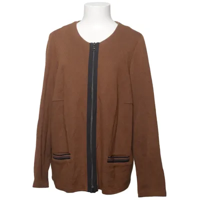 Cardigan (Marron) de Gina Laura Coton, Élasthane, Polyester