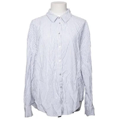 Shirt (Blue, White) from Zara Polyester, Viscose