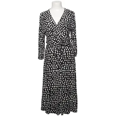 Robe portefeuille (Noir, Blanc) de Ritva Falla Élasthane, Viscose