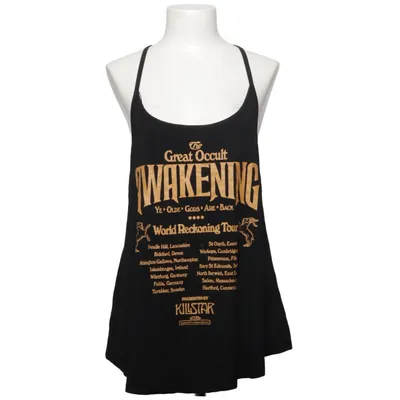 Tanktop (Zwart) van Killstar Elastaan, Viscose