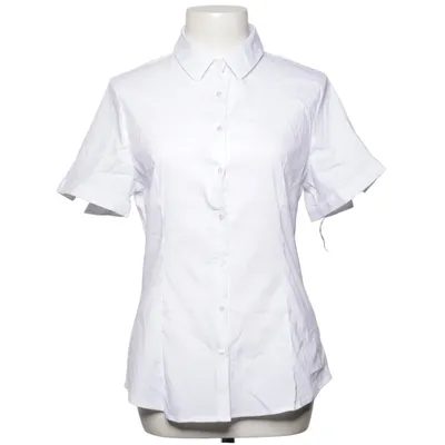 Chemise à manches courtes (Blanc) de Melya Melody Coton, Élasthane, Polyamide, Polyester