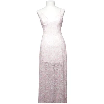 Klänning (Rosa, Vit) från Mooloola Polyester