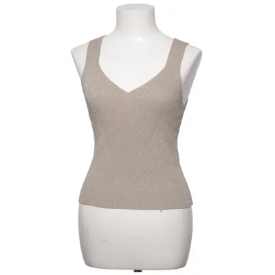 Tank Top (Beige) from KappAhl Metallic fiber, Polyester
