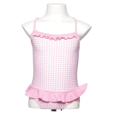 Maillot de bain une pièce (Rose, Blanc)