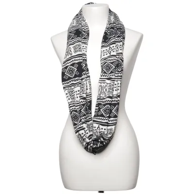 Infinity scarf (Zwart, Wit)