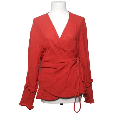 Wrap blouse (Red) from She's Crazy Linen, Polyamide