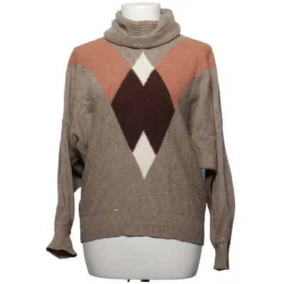 Rollkragenpullover (Beige, Braun, Mehrfarbig) von Anne Bruse Acryl, Angora, Polyamid, Wolle