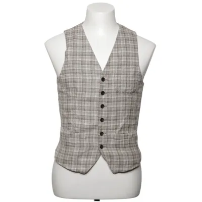 Suit vest (Gray, Beige) from The Tailoring Club Hemp, Viscose, Wool