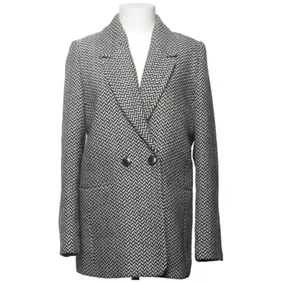 Blazer (Zwart, Wit) van Anine Bing Lyocell, Polyester, Wol