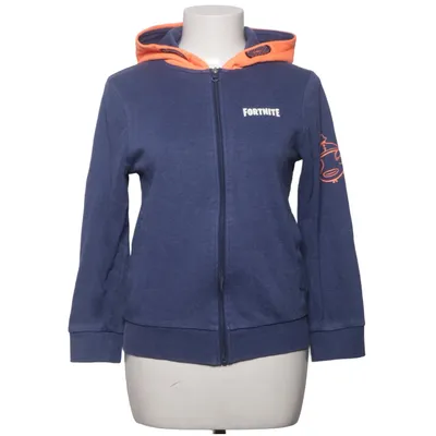 Hoodie (Blue, Orange) from Fortnite Cotton, Polyester