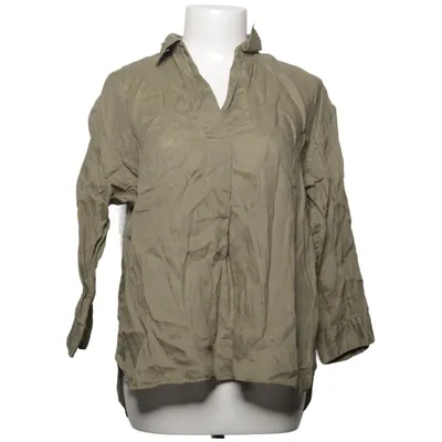 Blouse (Green) from Uniqlo Linen