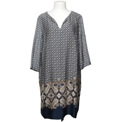 Jurk (Blauw, Beige, Wit) van Quiosque Polyester