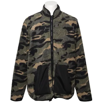 Fleece jas (Groen, Meerkleurig) van Warp Polyester