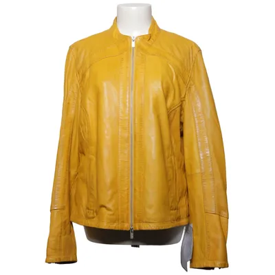 Läderjacka (Gul) från Jilani Collection